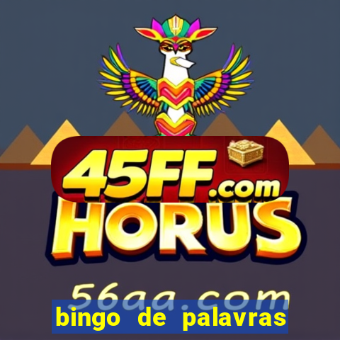 bingo de palavras cha de bebe